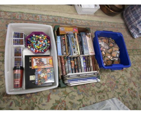 Hundreds of Magic the Gathering cards, Magic the Gathering books, posters (not all pictured), Forgotten Realms books, dice an