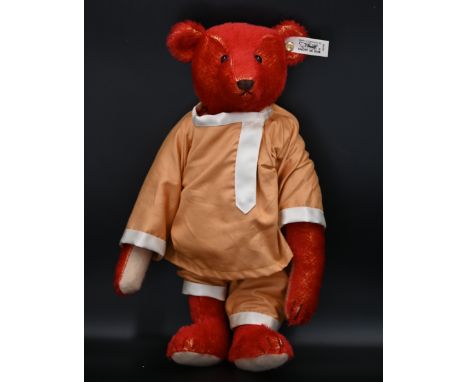 Red Steiff Alfonzo Teddy Bear1990 Limited Edition No.3980/5000, boxed with certificate