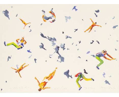Norbert Bisky (Leipzig 1970 – lebt in Berlin). „8.23 h“. 2010Ditone-Print auf Velin.  29,9&nbsp;×&nbsp;39,9&nbsp;cm (11&nbsp;