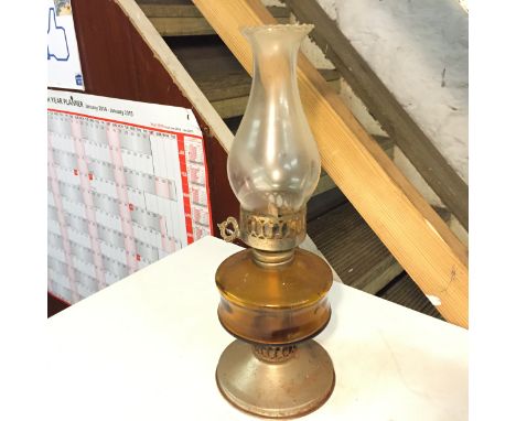 An oil lamp.