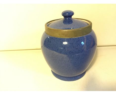 A Moorcroft lidded pot. This item does have damage with a star crack will add a photograph.