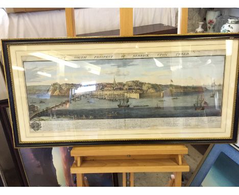 An original print The South Prospect Of Berwick Upon Tweed.
