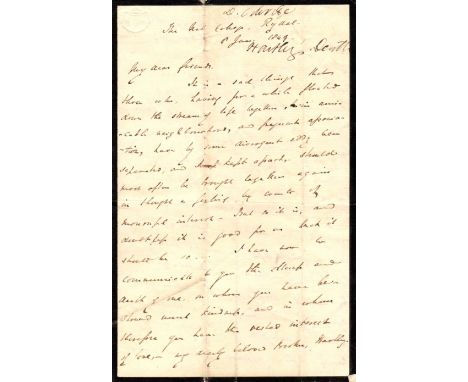 COLERIDGE DERWENT: (1800-1883) English Scholar & Author, the third child of the English Romantic Poet Samuel Taylor Coleridge
