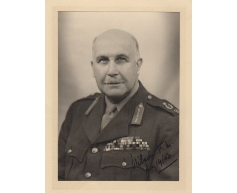 WORLD WAR II: Henry Wilson (1881-1964) British Field Marshal of World War II. A good vintage signed 6.5 x 9 photograph of Wil