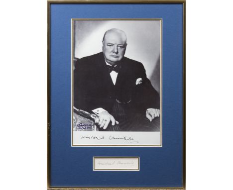 CHURCHILL WINSTON S.: (1874-1965) British Prime Minister 1940-45, 1951-55. Nobel Prize winner for Literature 1953. A good fou