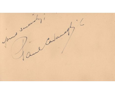 AUTOGRAPH ALBUM: An autograph album containing over 80 signatures by various actors, actresses and entertainers including Ral