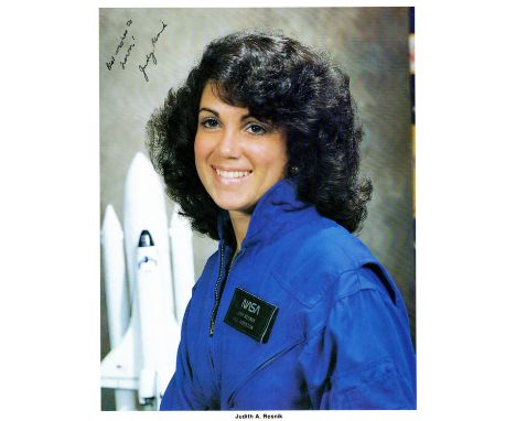 RESNIK JUDITH: (1949-1986) American Astronaut, a crew member of the Space Shuttle Challenger mission STS-51-L. Resnik was the