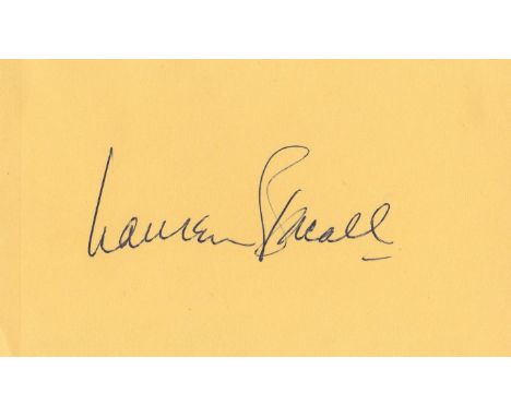 ENTERTAINMENT: Selection of signed pieces, cards, album pages etc., by various actors, actresses and entertainers including C