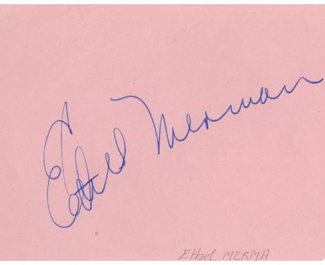 CINEMA: Selection of signed album pages, a few pieces etc., most vintage, by various film actors and actresses, some of them 