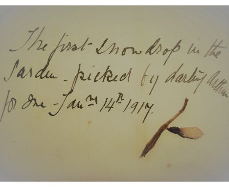 [DOYLE ARTHUR CONAN]: (1859-1930) Scottish Author, creator of Sherlock Holmes. A fascinating piece of memorabilia comprising 