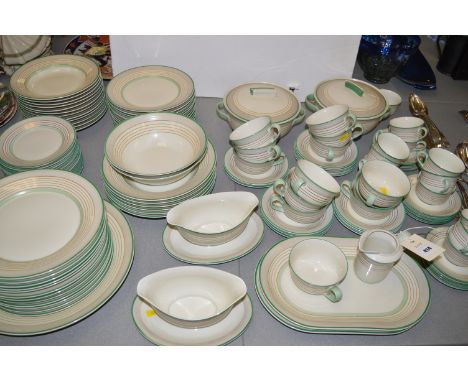 Porsgrund of Norway dinner service, to include: plates, tea cups, tureens, sauce boats and others.