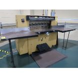 Challenge Model GPB 42" Paper Cutter S/N 29525 w/ Air Bed Table and (1) Spare Blade