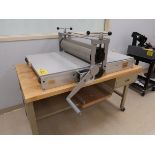 2001 Takach Press Corp. Model 3048 TTE Smart Plate Etching Press S/N 01110 w/ Portable Bench