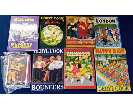 Beryl Cook (1926-2008) a collection of artist books and greetings cards, to include 'Happy Days', 'Bouncers', 'The World of B