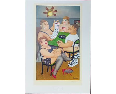 Beryl Cook (1926-2008) limited edition print 'Strip Poker' 159/650, published by Alexander Gallery Publications Ltd., with pe