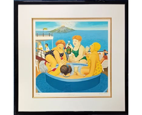 Beryl Cook (1926-2008) limited edition silkscreen print 'Cruising' AP 42/60, with pencil signature, framed and glazed, overal