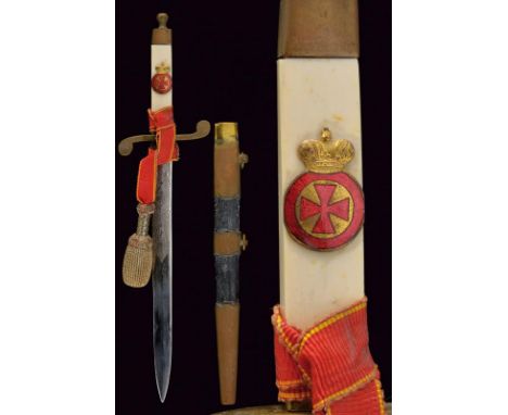 dating: about 1910 provenance: Russian Empire, Straight, double-edged blade, engraved with monogram 'N II', imperial eagle an