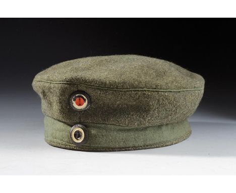 dating: 1914-18 provenance: Prussia, In field-grey cloth with light-green band and both cockades. Lined with white linen.  he
