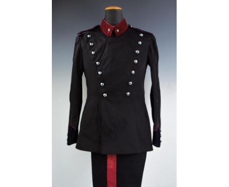 dating: early 20th Century provenance: Kingdom of Italy, Uniform in black cloth with amaranth turn-ups. Shoulder boards with 