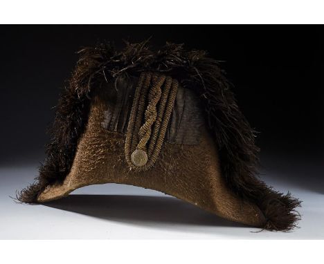 dating: Mid 19th Century provenance: Northern Italy, Felt-covered body complete with black, silk ribbon, stripe in silver thr