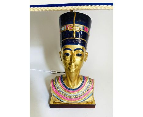 TABLE LAMP BY EDOARDO TASCA, Italian limited edition in the form of Nefertiti 353/1000, 50cm H. 