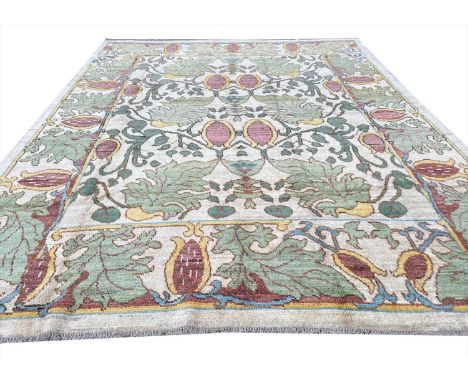 FINE C.F.A VOYSEY DESIGN CARPET, 330cm x 260cm, Arts and Crafts inspired. 