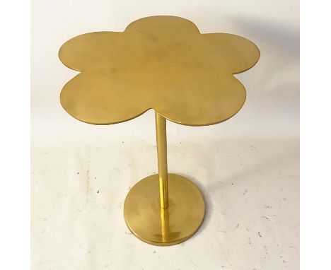 CLOVER SIDE TABLE, 51cm H x 41cm diam., gilt metal. 