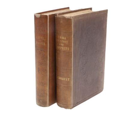 W. H. Medhurst. China: Its State and Prospects, with special reference to the spread of Gospel, first edition, coloured front