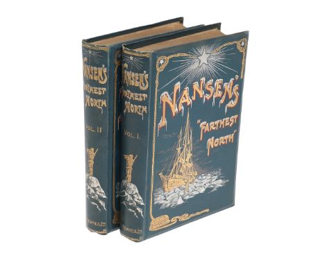 Dr Fridtjof Nansen. The Norwegian Polar Expedition 1893-96, or Farthest North, 2 Vols, first edition, illustrated with one ch