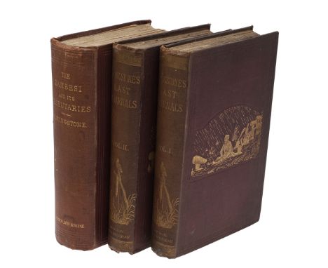 David and Charles Livingstone. Narrative of an Expedition to the Zambesi and Its Tributaries, first edition, folding wood-eng