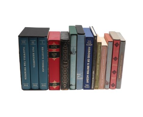 James Morris. Pax Britannica, 3 volumes, original publishers cloth, slip case, 8vo, London: Folio Society, 1992; Reay Tannahi