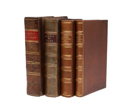 Thomas Manton. A Practical Commentary, or An Exposition with Notes Upon the Epistle of James, third edition, later half calf,