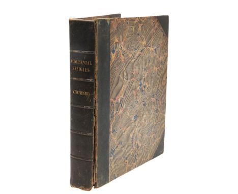 Charles Stothard. The Monumental Effigies of Great Britain, first edition, 12 parts bound in one, 147 engraved plates, illust