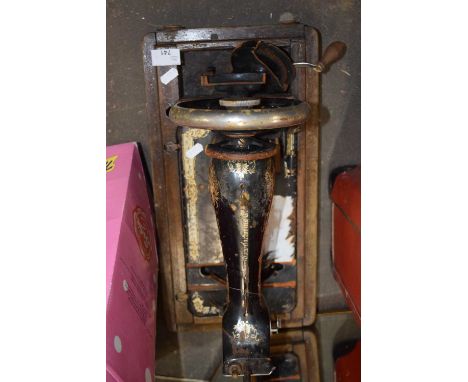 A vintage Singer sewing machine