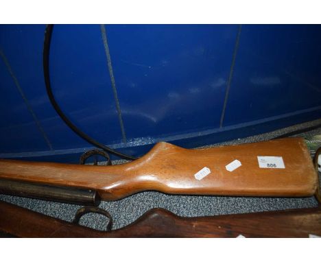 A vintage unbranded air rifle
