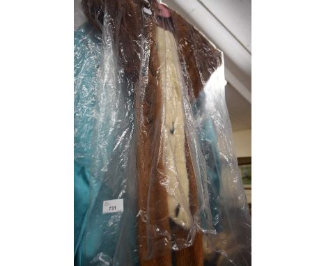 A vintage fur cape and collar