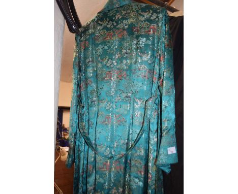 A vintage Chinoiserie dressing gown