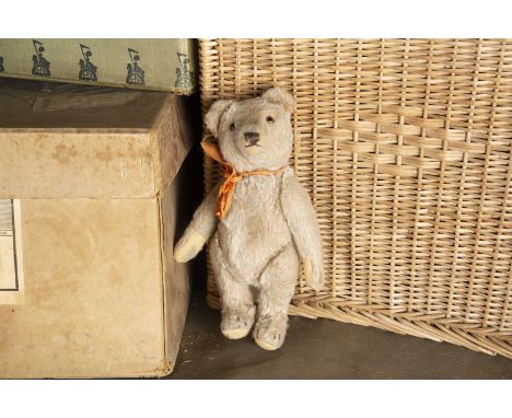 Little Dinslaken - a post-war Steiff Teddy Bear, with beige mohair, brown and black glass eyes, pronounced muzzle, brown stit