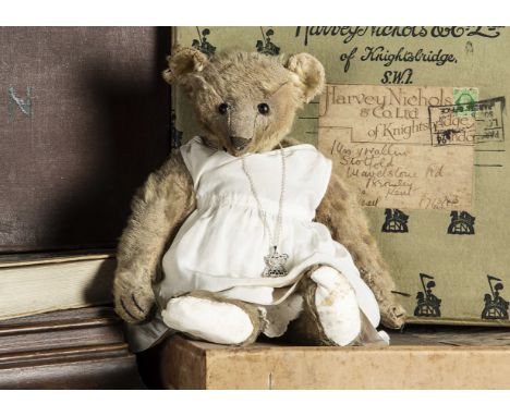 Beneta Brown - an early Steiff Teddy Bear circa 1908,  with blonde mohair, black boot button eyes, pronounced clipped muzzle,