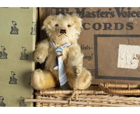 Little Malvern - a small Merrythought Teddy Bear 1930s,  with golden mohair, orange and black glass eyes, pronounced muzzle, 