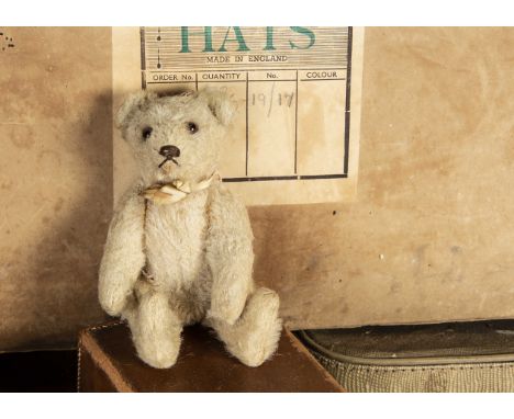 Porthleven - a small post-war Steiff Teddy Bear, with beige mohair, brown and black glass eyes, pronounced muzzle, brown stit