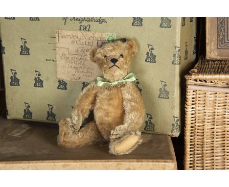 Humbert - an early Steiff Teddy Bear body with recent head circa 1910, with golden mohair, elongated limbs with black stitche