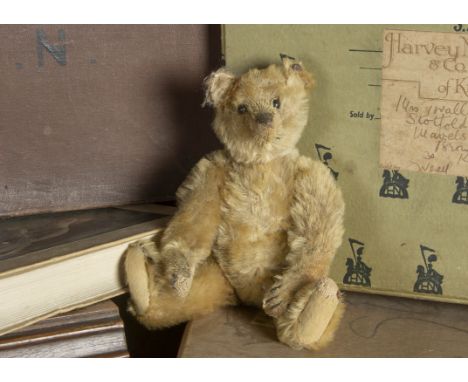 Bingham Hall - a small early Steiff Teddy Bear circa 1909,  with blonde mohair, black boot button eyes, pronounced clipped mu