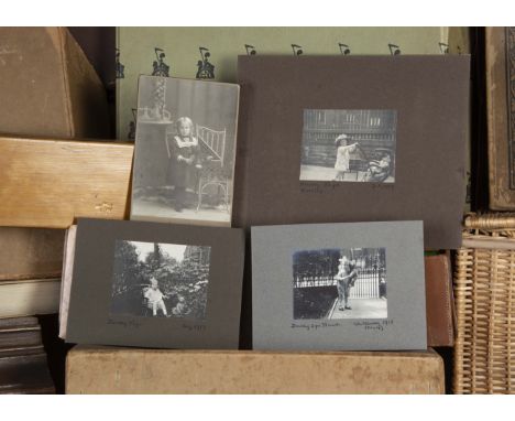 Twenty-four original photographs of children and their Teddy Bears,  three photographs from an album of Dorothy aged 2 1/2 to