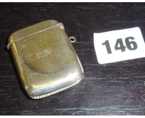 Silver cased lighter hallmarked Birmingham 1915, maker John Rose
