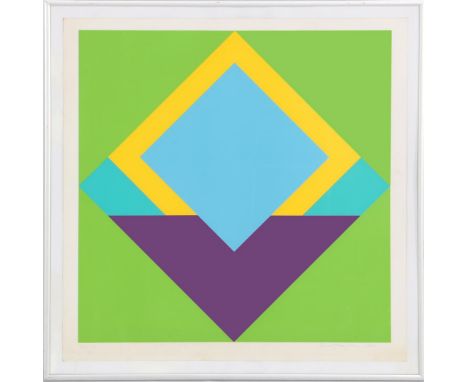 Helmut Sundhaussen (1935-2018)Seb 3, color lithograph dated 1971, 17/100, 50x50 cm