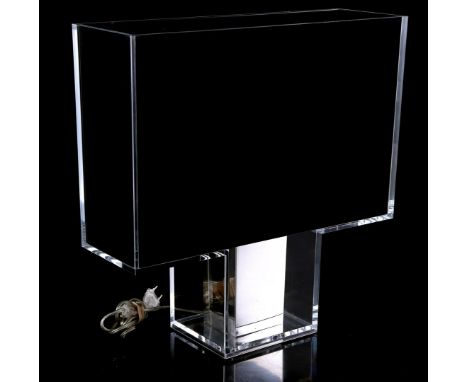 Ferrucio Laviani (1960-)Minimalist plexiglass table lamp inspired by the Art Deco period, design Ferruccio Laviani for Kartel