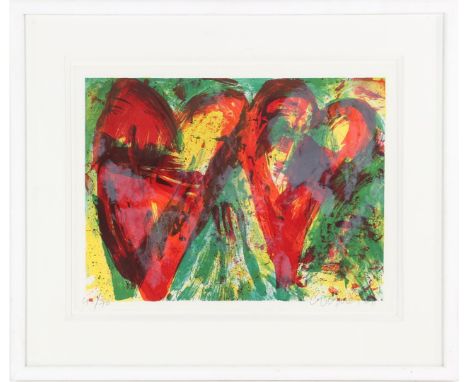 Jan Cremer (1940-)Tulips, color lithograph from 1991, 45/70, 47x62 cm