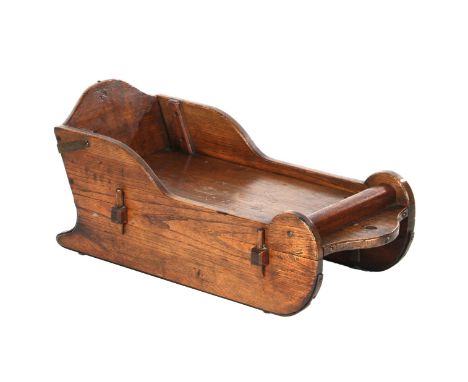 Old wooden sled, 87 cm long, 38 cm wide, 37 cm high