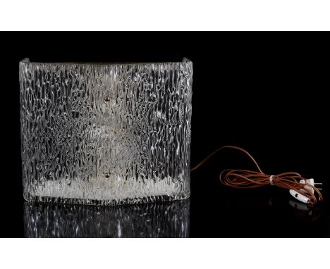 Wall lamp or ceiling lamp, possibly Kalmar Germany, 1950s/1960s, 11 cm high, 40x33 cm